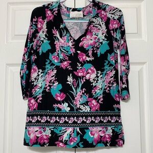 - Pappagallo pink floral prints size S